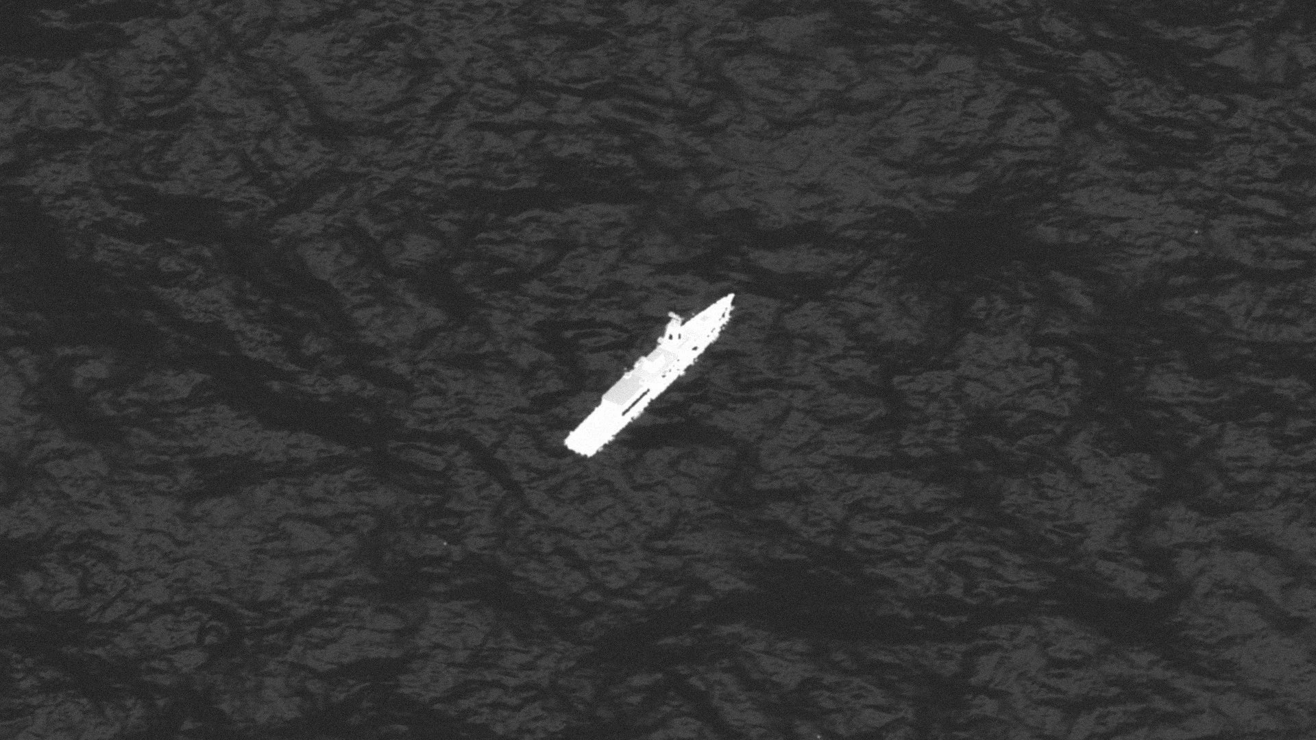 The same ship in thermal